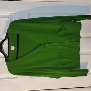 A New Day XL Green Cardigan Sweater with Pockets